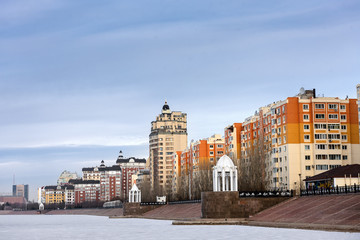 Fototapeta premium Residential complex in Astana