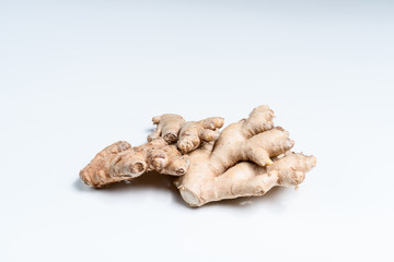 ginger root on a white background
