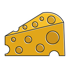 delicious cheese isolated icon vector illustration design