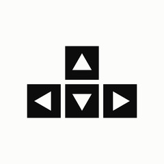 Keyboard arrows vector icon.