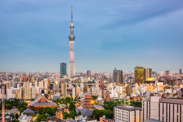 Naklejka premium Tokio, Japonia Skyline