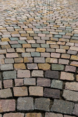 Pavement from rocks