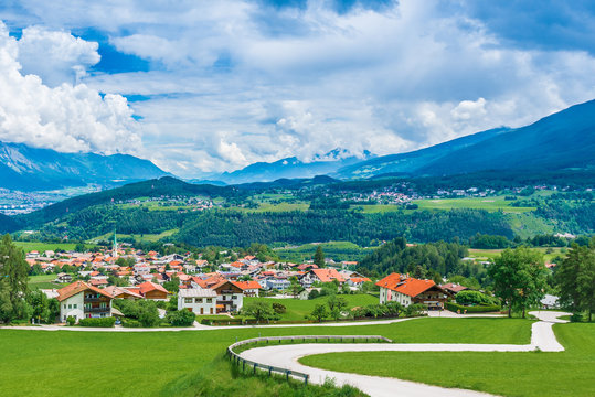 Mutters village near Innsbruck, Austria