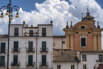 Fototapeta na wymiar Sulmona (Abruzzi, Italy), historic buildings