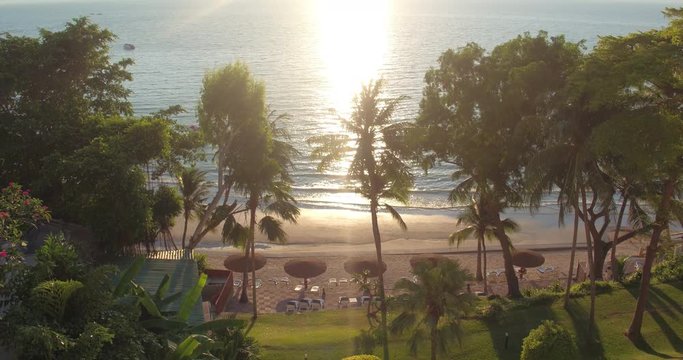 PATTAYA, THAILAND, MARCH 2017:  Exterior of Luxury hotel in Pattaya