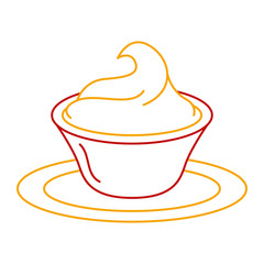 delicious guacamole sauce icon vector illustration design