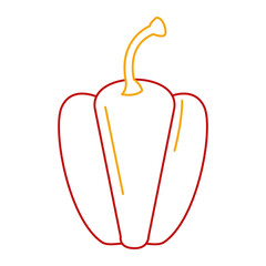 fresh pepper vegetable icon vector illustration design