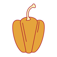 fresh pepper vegetable icon vector illustration design