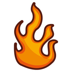 fire flame isolated icon vector illustration design