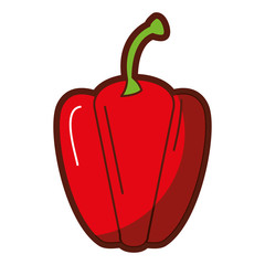 fresh pepper vegetable icon vector illustration design
