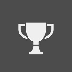 Trophy flat vector icon. Champions flat vector icon