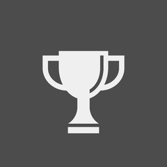 Trophy flat vector icon. Champions flat vector icon