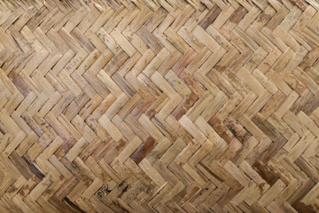 texture of Thai bamboo weaving