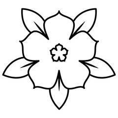 cute flower isolated icon vector illustration design