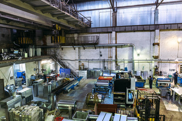 Industrial workshop or hangar on production of ventilation systems