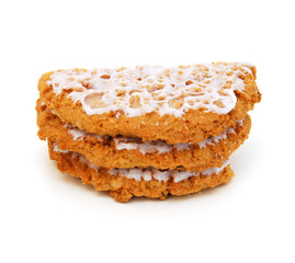 Fototapeta na wymiar Cookie sweets on white background