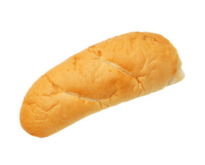 a loaf of fresh bread on a white background, isolated