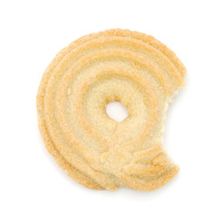 Cookies on white background