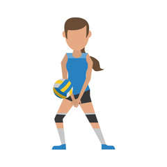 Fototapeta premium Woman voleyball player