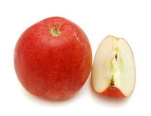 Fresh apples with slice