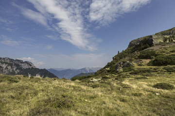 Fototapeta na wymiar Landschaft in den Karnischen Alpen