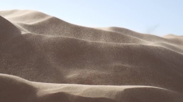 Vento sulle dune di sabbia del Sahara
