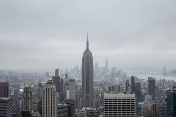 Fototapeta na wymiar Aerial view new york city 