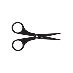 black scissors icon- vector illustration