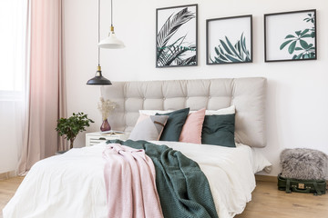 Gallery of posters in bedroom