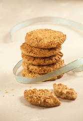 Cookies with ribbon.
