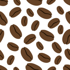 Seamless pattern of coffee. Vector illustration.