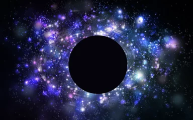 Fototapeten zwart gat in sterrenstelsel © emieldelange