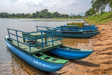 Naklejka na ściany i meble Fishing boat on Sri-Lanka