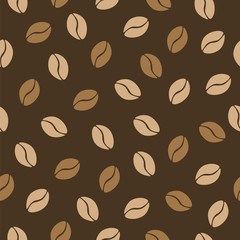 Seamless pattern of coffee. Vector illustration.