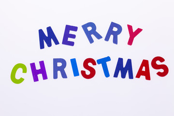 word on wooden background composed from colorful abc alphabet block wooden letters, copy space for ad text. Learning english concept