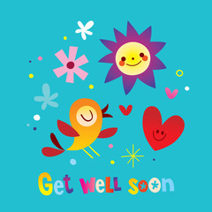 get well soon greeting card