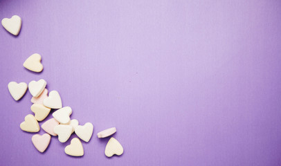 Pet vitamins on a purple background