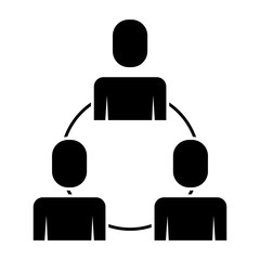 teamwork business people connection cooperation group vector illustration pictogram