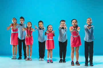 Obraz premium The kids dance school, ballet, hiphop, street, funky and modern dancers