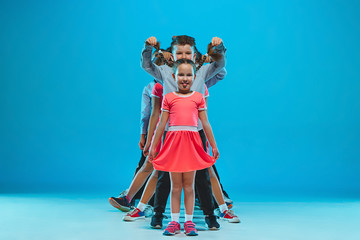 The kids dance school, ballet, hiphop, street, funky and modern dancers