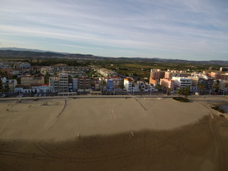 Fototapeta na wymiar La playa de Torrenostra es una playa de arena del municipio de Torreblanca en la provincia de Castellón (España)