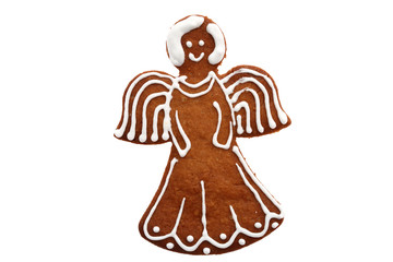 Sweet Christmas thanks to gingerbreads with white icing.
