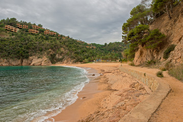At the cala giverola on the Costa Brava, Girona