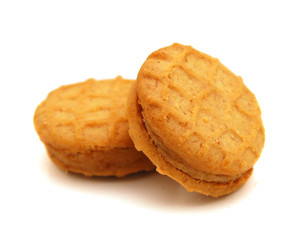 Fototapeta na wymiar Cookies on white background