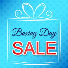 Boxing Day Sale - poster. Vector.