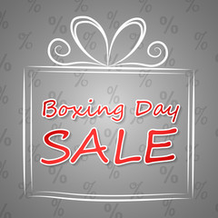 Boxing Day Sale - poster. Vector.