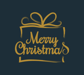 Christmas wishes with decorations. Vector.