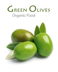 Gree olive fruits