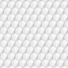white and gray hexagonal abstract background. Seamless mosaic vector pattern. Grunge overlay texture random lines. Vector illustration