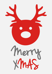 Christmas card with wishes - Christmas typography. Vector.